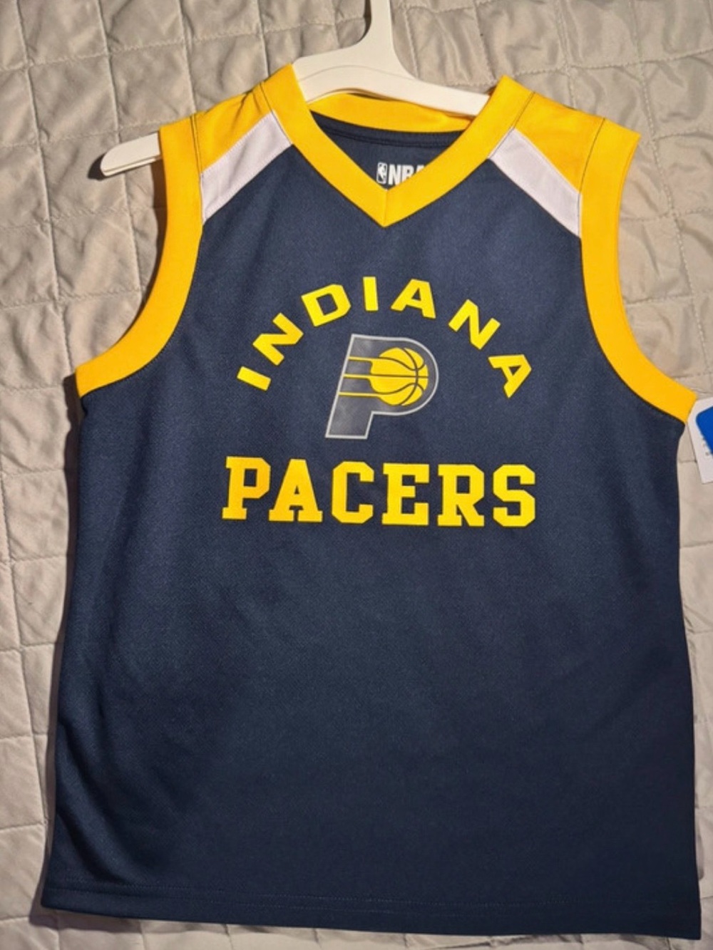 NBA Indiana Pacers Kids Sleeveless Jersey - Navy & Yellow